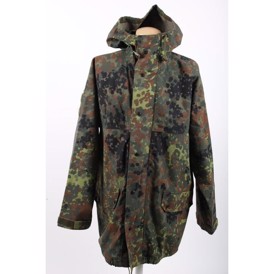 Goretex regn jakke flecktarn camouflage, brugt, 48/50